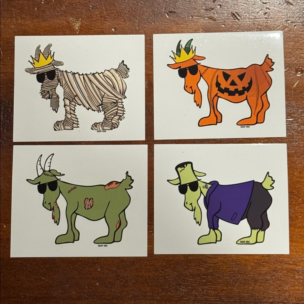 GOAT October 2022 Online Order Stickers